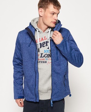 Superdry Hooded SD-Windtrekker Férfi Kabát Kék/Sötétkék/Sötét Sötétkék | WXPFK3641